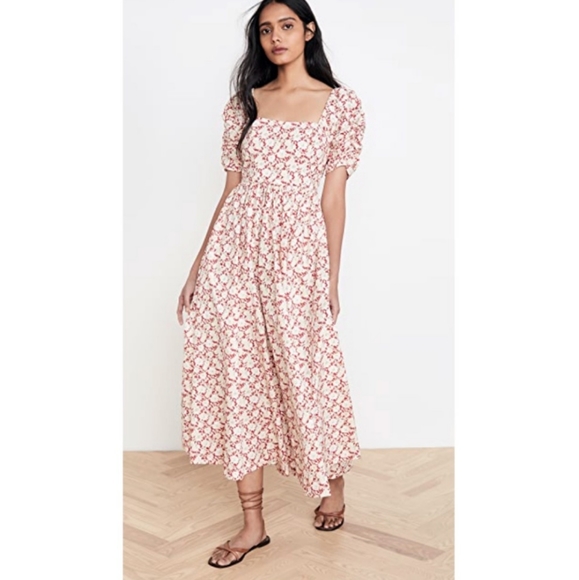 NWT FREE PEOPLE She's a Dream Floral Midi Dress - Picture 8 of 11